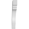 Ekena Millwork 3-in. W x 16-in. D x 22-in. H Pescadero Architectural Grade PVC Knee Brace BRCP03X16X22PEC - alternate 6